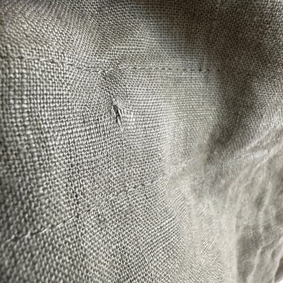 lauren ralph lauren linen safari vest 2x olive green cargo utility drawstring - Picture 13 of 14